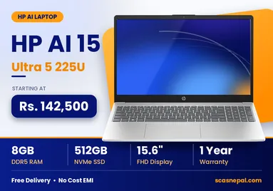 HP AI 15-fd2104TU | Ultra 5 225U | 8GB | 512GB | 15.6" FHD | 1 Year